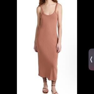 Z Supply Rust Sleeveless Midi Dress